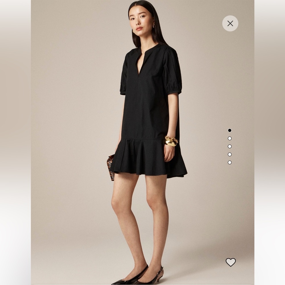 J. Crew Delilah Dress in Cotton Poplin